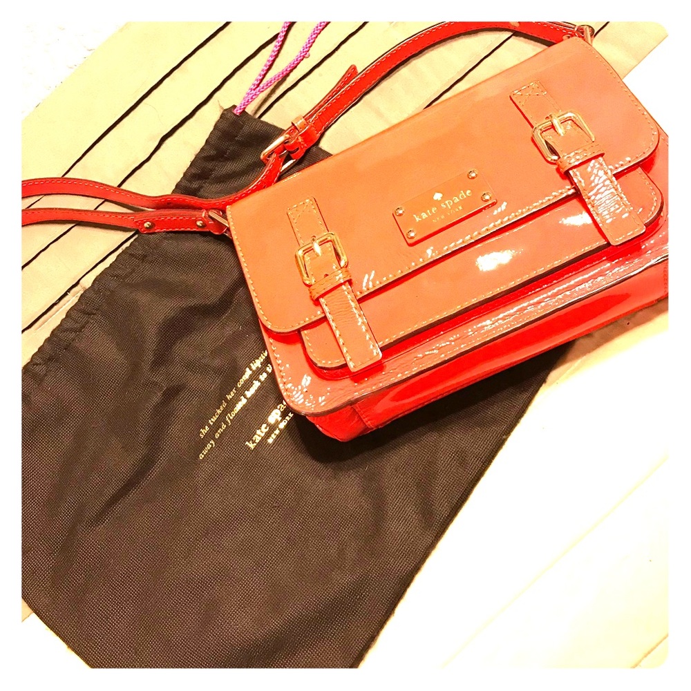 Adorable Kate Spade ♠️ Orange 🍊 crossbody purse